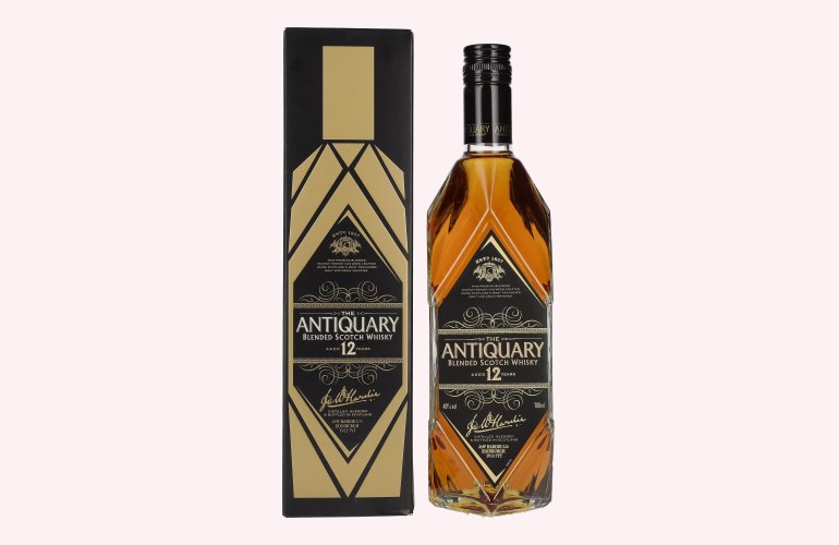 The Antiquary 12 Years Old Blended Scotch Whisky 40% Vol. 0,7l in geschenkverpakking