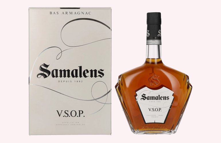 Samalens Bas Armagnac V.S.O.P 40% Vol. 0,7l in geschenkverpakking