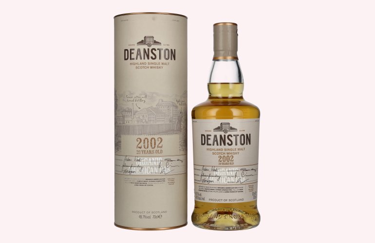 Deanston 20 Years Old Organic American Oak Highland Single Malt 2002 49,7% Vol. 0,7l in Giftbox