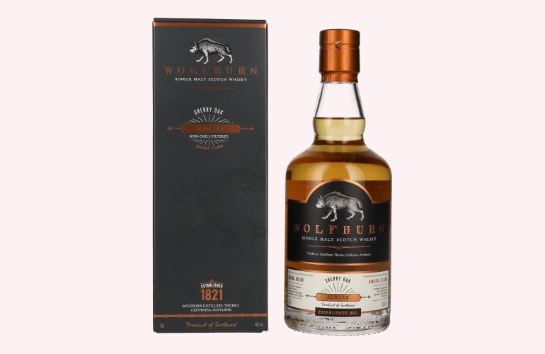 Wolfburn AURORA Single Malt Scotch Whisky 46% Vol. 0,7l in Giftbox