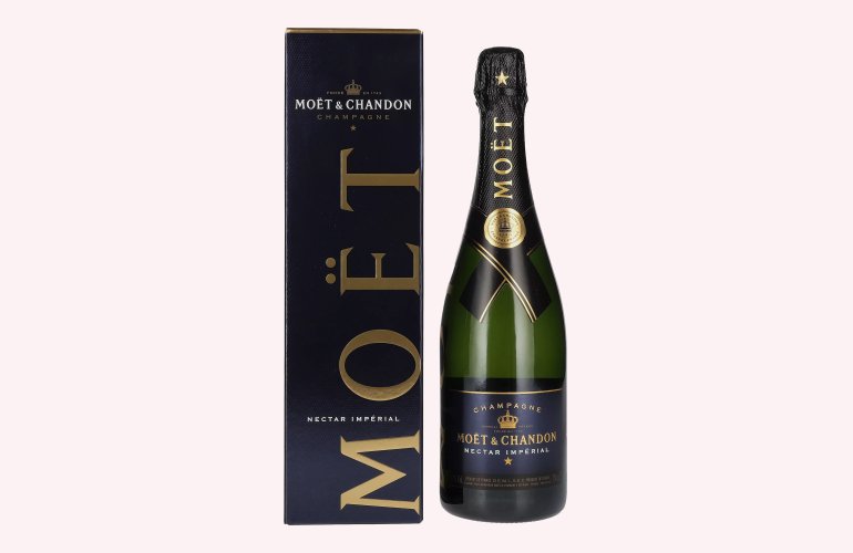 Moët & Chandon Champagne NECTAR IMPÉRIAL Demi-Sec 12% Vol. 0,75l en boîte cadeau