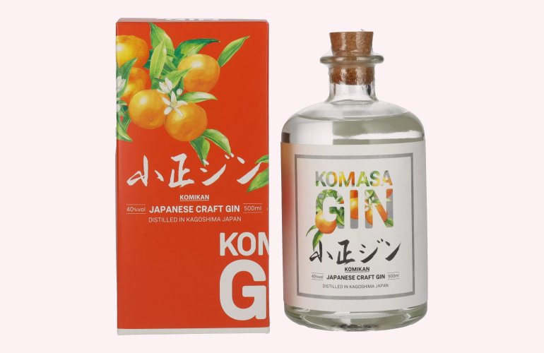 Komasa Gin SAKURAJIMA KOMIKAN 40% Vol. 0,5l en boîte cadeau