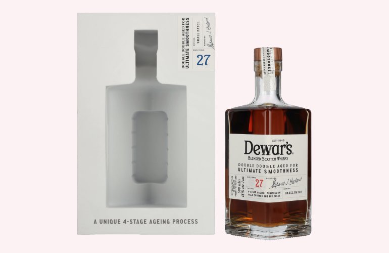 Dewar's 27 Years Old Double Double Aged Blended Scotch Whisky 46% Vol. 0,5l in Giftbox