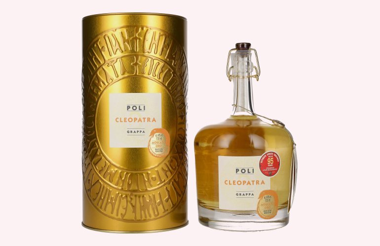 Poli Grappa Cleopatra Moscato Oro 40% Vol. 0,7l in Tinbox