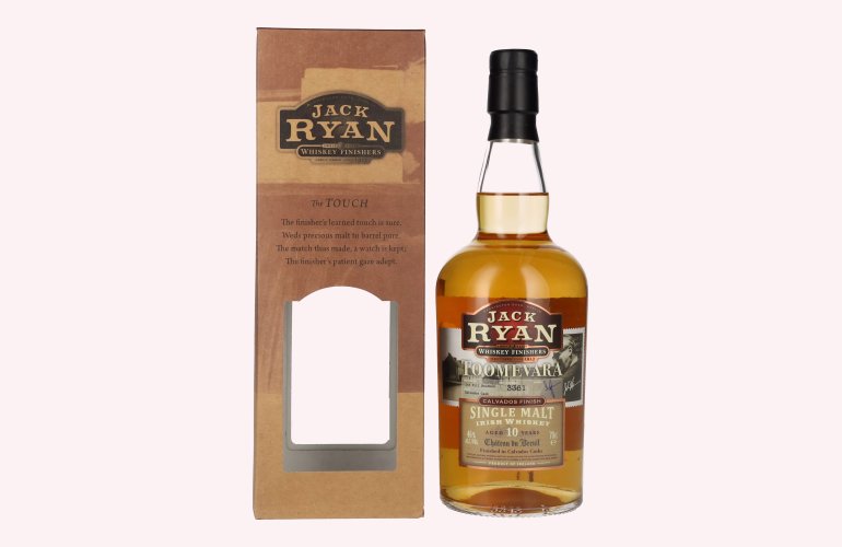 Jack Ryan TOOMEVARA 10 Years Old Single Malt Irish Whiskey Calavados Finish 46% Vol. 0,7l in geschenkverpakking