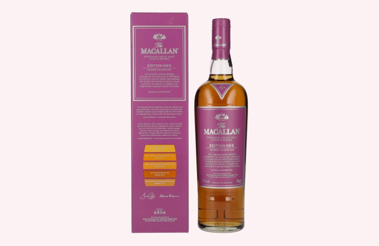 The Macallan EDITION N° 5 Highland Single Malt 48,5% Vol. 0,7l in geschenkverpakking