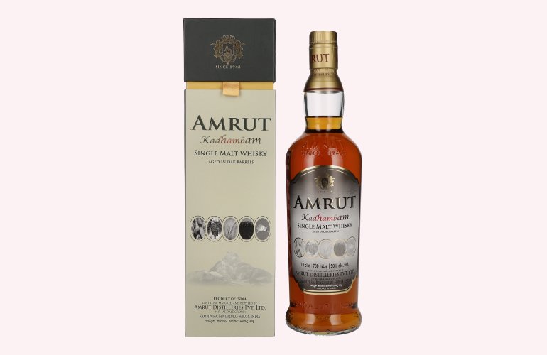 Amrut KADHAMBAM Single Malt Whisky 50% Vol. 0,7l en boîte cadeau