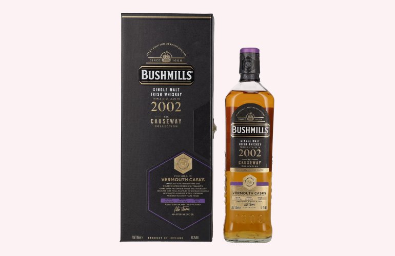 Bushmills THE CAUSEWAY COLLECTION Single Malt Vermouth Casks 2002 48,2% Vol. 0,7l en boîte cadeau