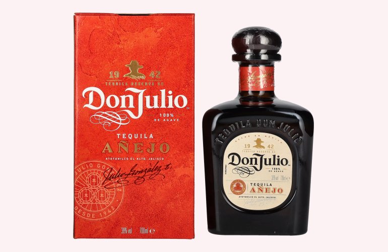 Don Julio Tequila Añejo 100% Agave 38% Vol. 0,7l in geschenkverpakking