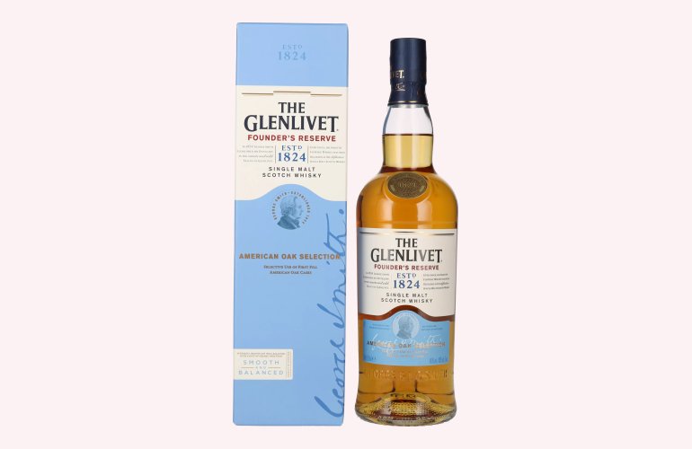 The Glenlivet FOUNDER'S RESERVE American Oak Selection 40% Vol. 0,7l en boîte cadeau