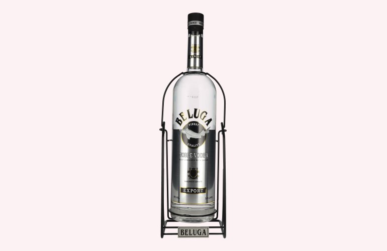 Beluga Noble Vodka EXPORT Montenegro 40% Vol. 3l with Schwenkständer