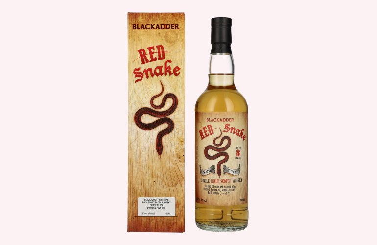 Blackadder 8 Years Old RED SNAKE Raw Cask Single Malt Scotch Whisky 60,6% Vol. 0,7l in geschenkverpakking