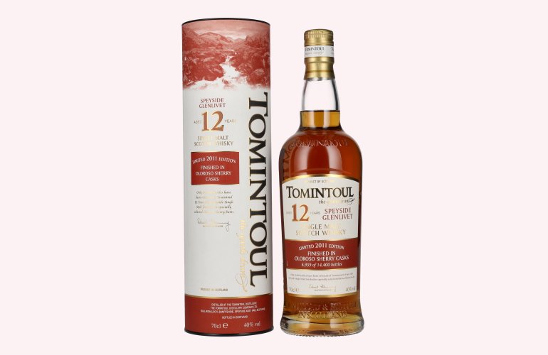 Tomintoul 12 Years Old OLOROSO SHERRY CASKS Finish Limited Edition 2011 40% Vol. 0,7l in Geschenkbox