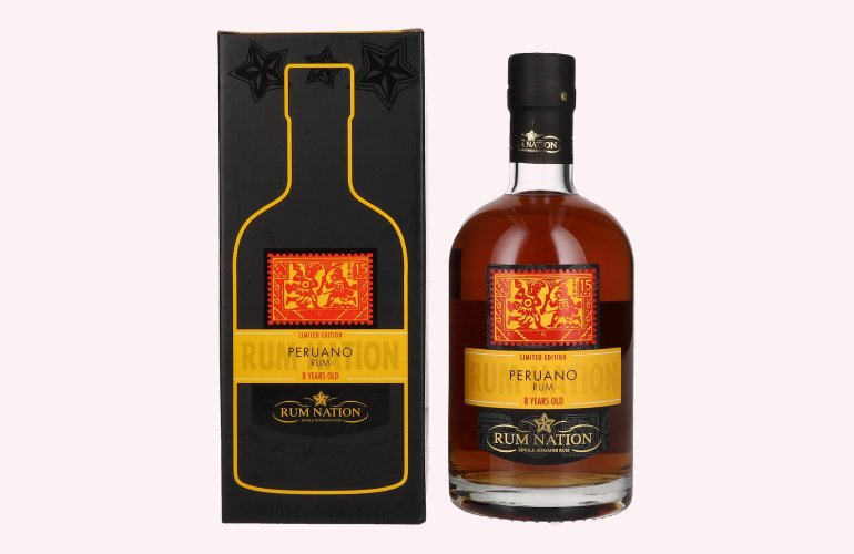 Rum Nation Peruano 8 Years Old Rum Limited Edition 42% Vol. 0,7l in Giftbox