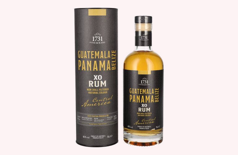 1731 Fine & Rare GUATEMALA PANAMA BELIZE XO Central America Rum 46% Vol. 0,7l in geschenkverpakking