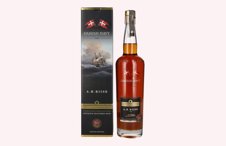 A.H. Riise Royal DANISH NAVY STRENGTH Superior Spirit Drink 55% Vol. 0,7l in geschenkverpakking