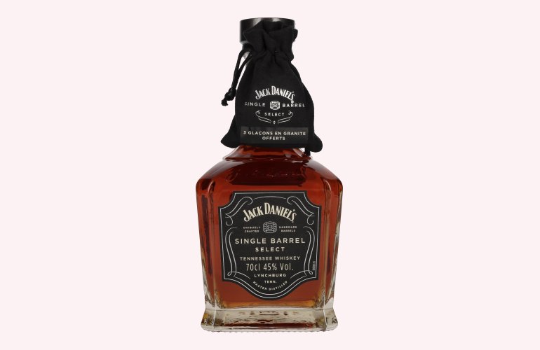 Jack Daniel's Select Single Barrel Tennessee Whiskey 45% Vol. 0,7l met Whisky Stones