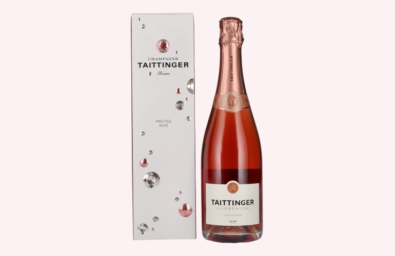 Taittinger Champagne Prestige Rosé Brut 12,5% Vol. 0,75l en boîte cadeau