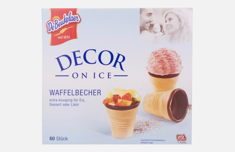 De Beukelaer DECOR ON ICE Waffelbecher 60 Stück