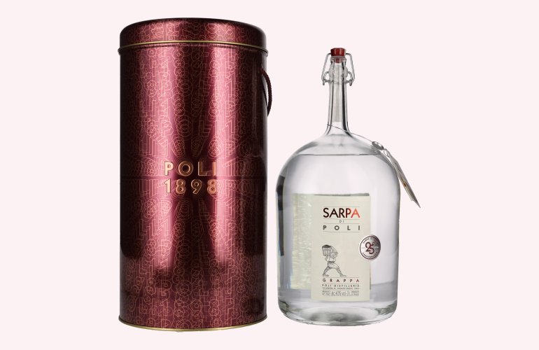 Poli Grappa Sarpa di Poli 40% Vol. 3l en boîte cadeau