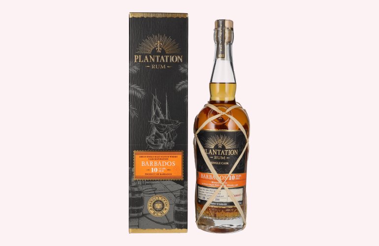 Plantation Rum BARBADOS 10 Years Old Arran Finish by delicando 2023 50,9% Vol. 0,7l in geschenkverpakking