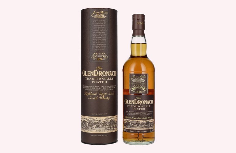 The GlenDronach TRADITIONALLY PEATED Highland Single Malt 48% Vol. 0,7l in geschenkverpakking