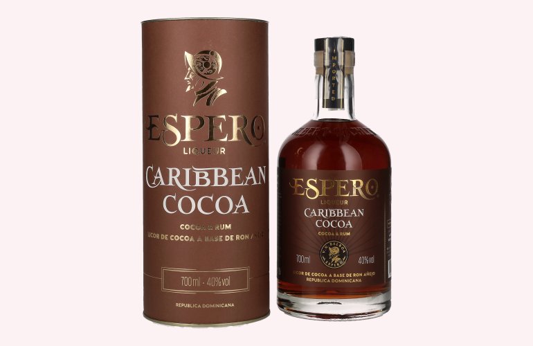 Ron Espero Cocoa & Rum Liqueur Creole 40% Vol. 0,7l en boîte cadeau