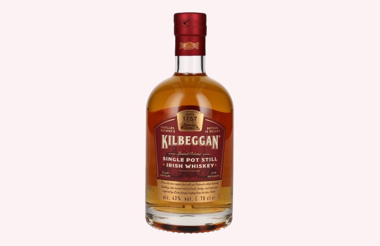 Kilbeggan SINGLE POT STILL Irish Whiskey 43% Vol. 0,7l