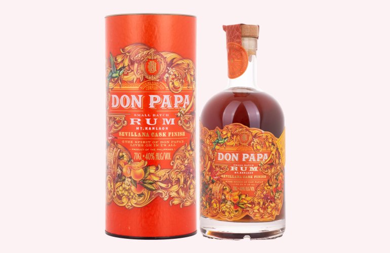 Don Papa Rum Sevillana 40% Vol. 0,7l in geschenkverpakking