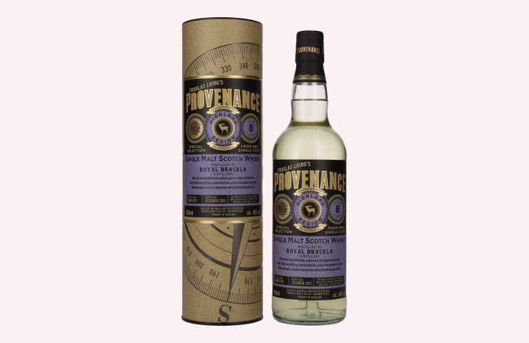 Douglas Laing PROVENANCE Royal Brackla 8 Years Old Single Cask Malt 2013 46% Vol. 0,7l in geschenkverpakking