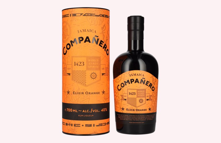 Compañero JAMAICA Elixir Orange 40% Vol. 0,7l en boîte cadeau