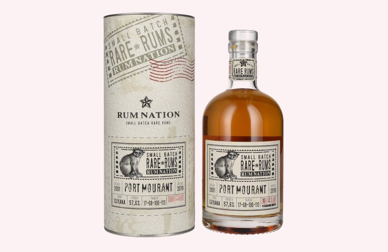 Rum Nation Rare Rum Port Mourant 2001/2019 57,6% Vol. 0,7l in Geschenkbox