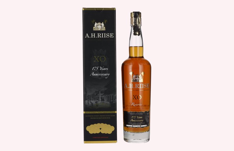 A.H. Riise X.O. Reserve 175 YEARS ANNIVERSARY Superior Spirit Drink 42% Vol. 0,7l in geschenkverpakking