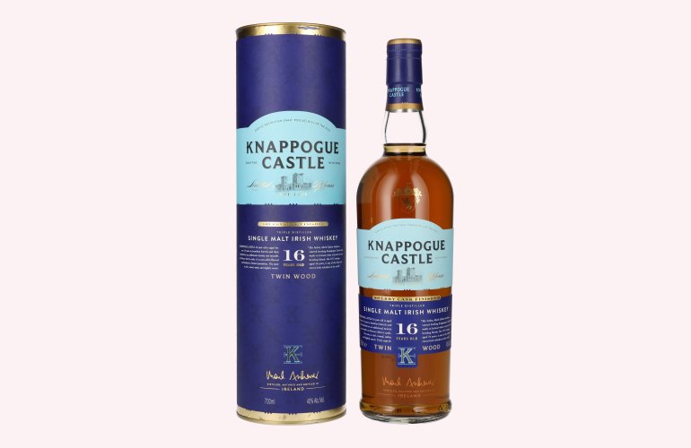 Knappogue Castle 16 Years Old TWIN WOOD SHERRY CASK FINISHED 40% Vol. 0,7l en boîte cadeau