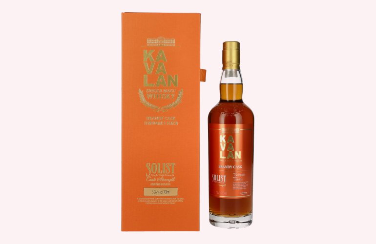 Kavalan SOLIST Brandy Cask 55,6% Vol. 0,7l en boîte cadeau