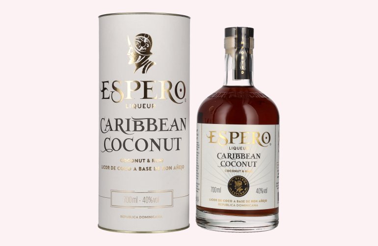 Ron Espero Creole Coconut & Rum Liqueur 40% Vol. 0,7l en boîte cadeau