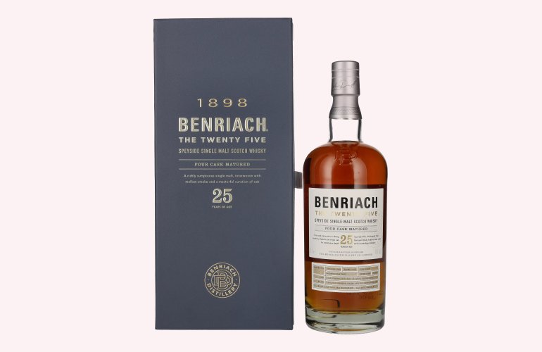 Benriach THE TWENTY FIVE Single Malt Four Cask Matured 46% Vol. 0,7l en boîte cadeau