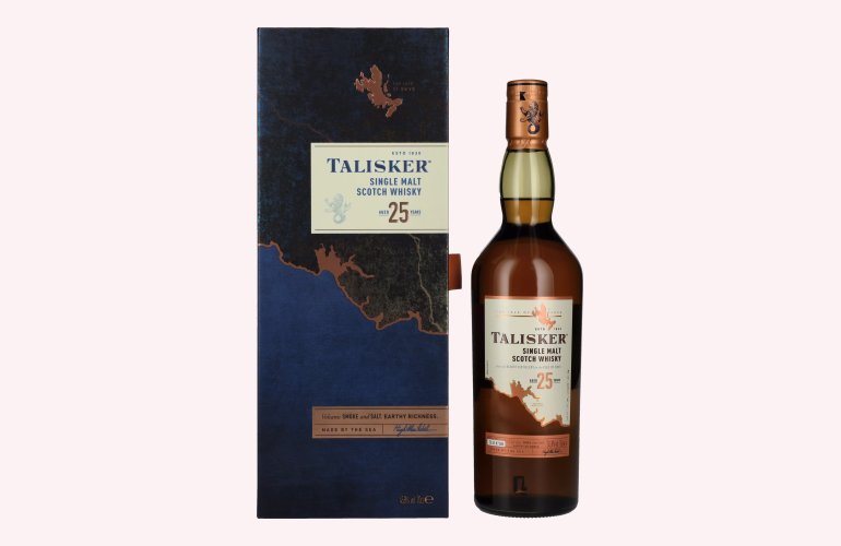 Talisker 25 Years Old Single Malt Whisky 45,8% Vol. 0,7l in geschenkverpakking