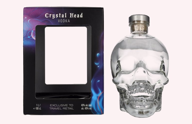 Crystal Head Vodka 40% Vol. 1l en boîte cadeau