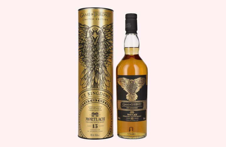 Mortlach 15 Years Old GAME OF THRONES Six Kingdoms Limited Edition 46% Vol. 0,7l in geschenkverpakking