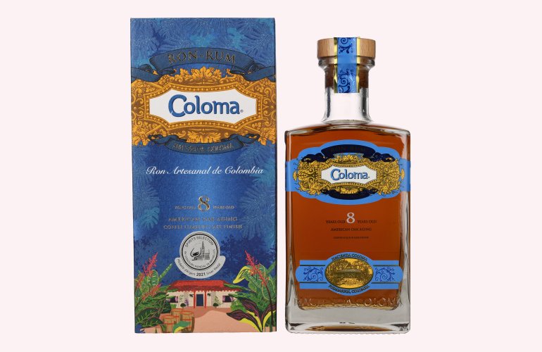 Ron Coloma 8 Years Old 40% Vol. 0,7l en boîte cadeau