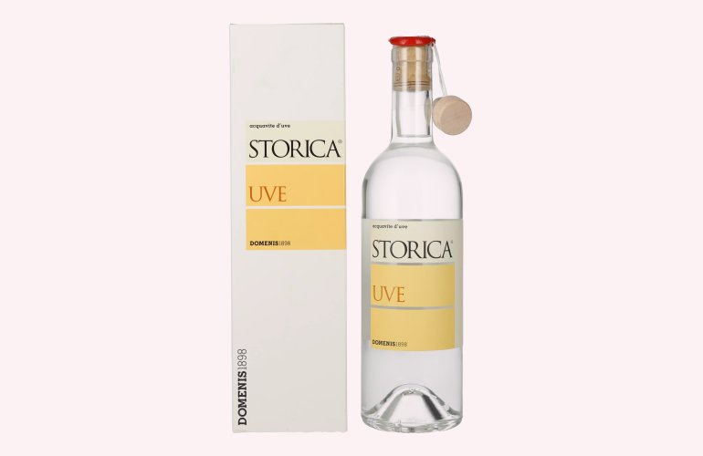 Domenis 1898 STORICA UVE Grappa 42% Vol. 0,5l in geschenkverpakking