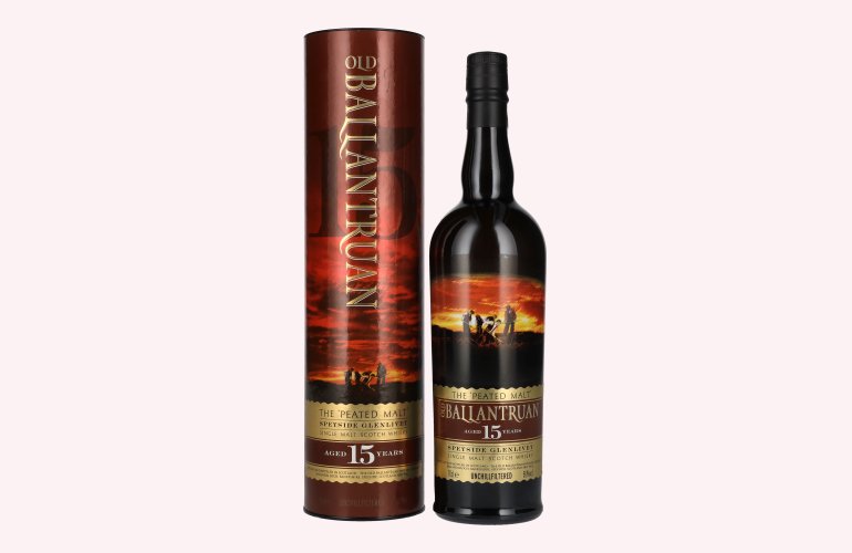 Old Ballantruan 15 Years Old The Peated Malt Single Malt Scotch Whisky 50% Vol. 0,7l in geschenkverpakking