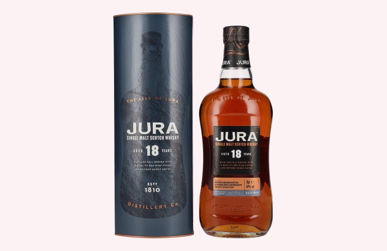 Jura 18 Years Old Single Malt Scotch Whisky 44% Vol. 0,7l en boîte cadeau