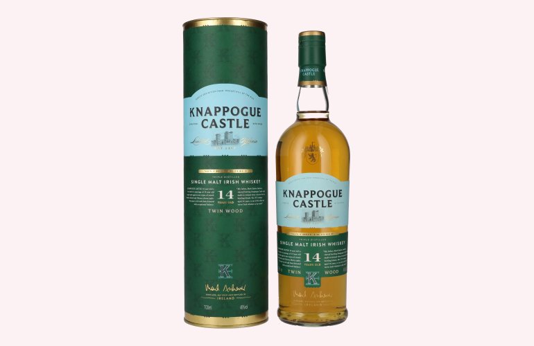 Knappogue Castle 14 Years Old TWIN WOOD Irish Whiskey 46% Vol. 0,7l en boîte cadeau