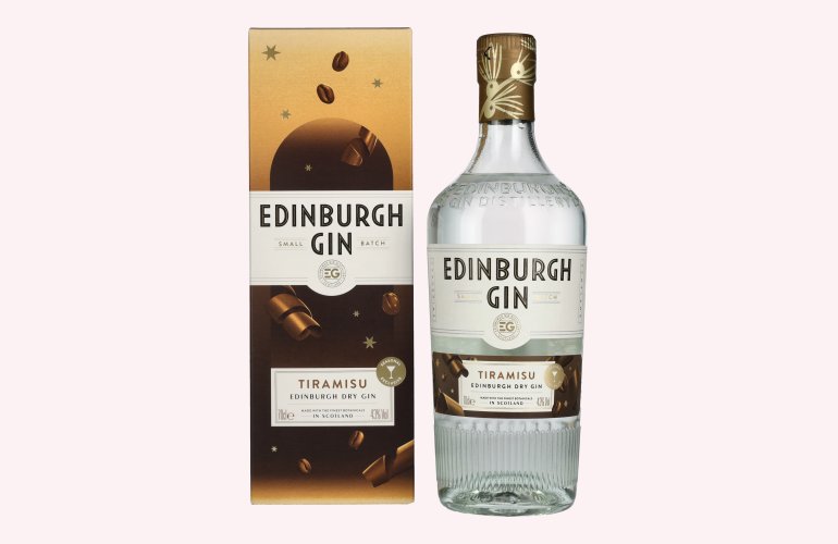 Edinburgh TIRAMISU Dry Gin 43% Vol. 0,7l in Geschenkbox