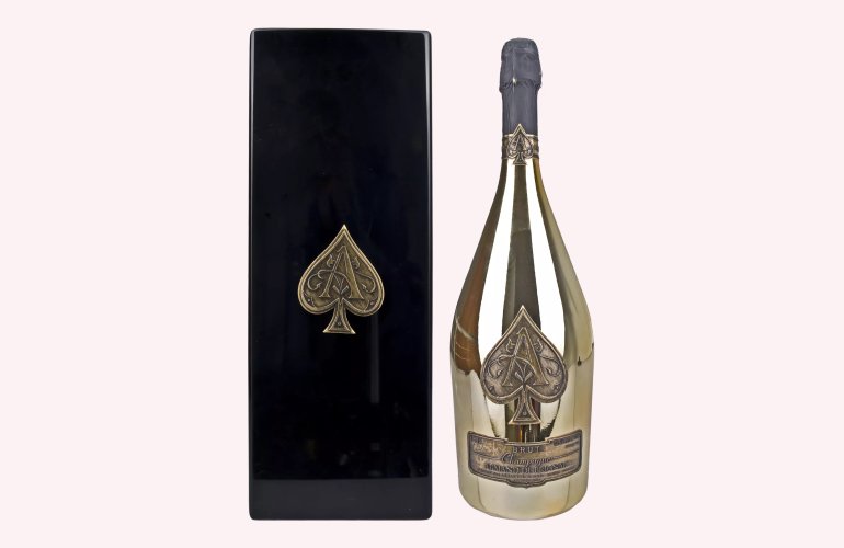 Armand de Brignac Champagne Brut Gold 12,5% Vol. 1,5l in Holzkiste