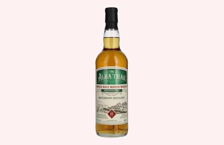 THE ALBA TRAIL Miltonduff Distillery 16 Years Old Bourbon Barrel Single Malt 2008 46% Vol. 0,7l