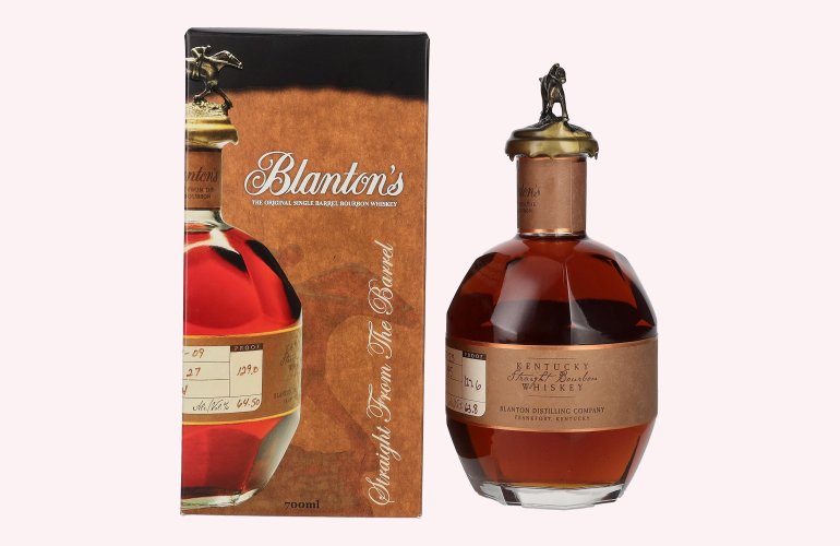 Blanton's STRAIGHT FROM THE BARREL BOURBON 63,8% Vol. 0,7l in geschenkverpakking