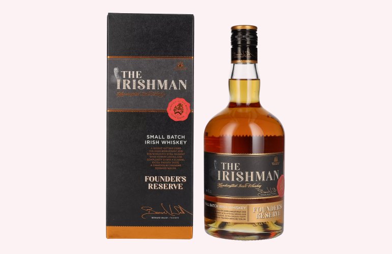 The Irishman FOUNDER'S RESERVE Small Batch Irish Whiskey 40% Vol. 0,7l in geschenkverpakking